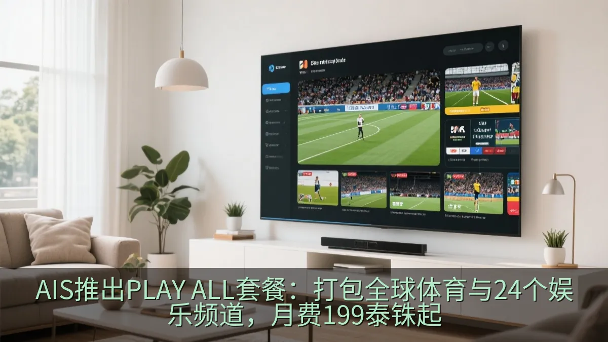 AIS推出PLAY ALL套餐：打包全球体育与24个娱乐频道，月费199泰铢起