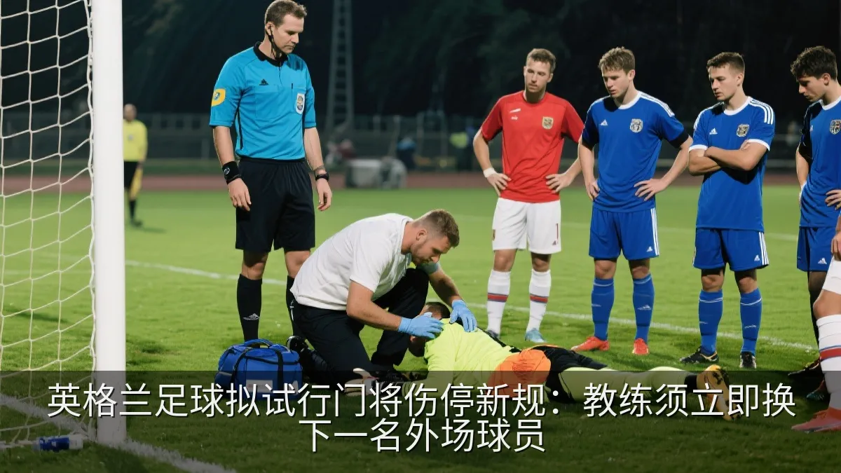 英格兰足球拟试行门将伤停新规：教练须立即换下一名外场球员